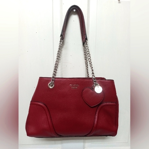 Guess Los Angeles Women's Shoulder Metal Strap Purse - Picture 1 of 14